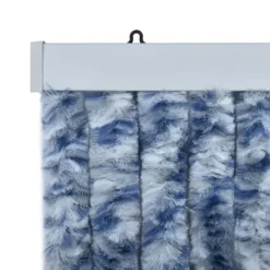 Outlet Insektgardin 56 x 185 cm blå hvid og sølvfarvet - Insektgardin - Insektgardiner - Home & Living Insektmiddel & Dyreafvisende Middel
