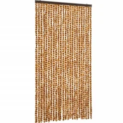Insektmiddel & Dyreafvisende Middel^Insektgardin i chenille - Beskyt mod insekter | Størrelse: 100x220 cm | Farve: Okker og hvid