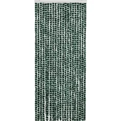Insektmiddel & Dyreafvisende Middel^Insektgardin i chenille - Fluenet gardin | Farve: Grøn og hvid | Størrelse: 90x220 cm
