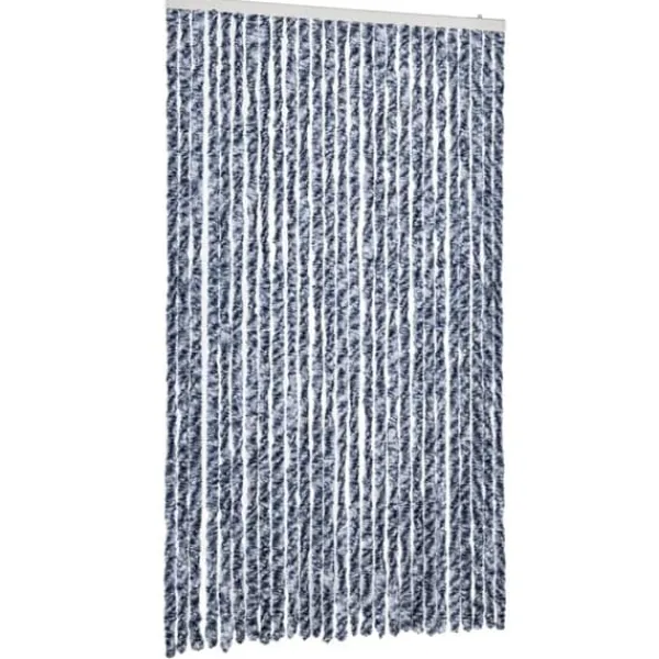 Online Insektgardin i chenille - Beskytter mod insekter | Farve: Blå og hvid | Størrelse: 118x200 cm Insektmiddel & Dyreafvisende Middel