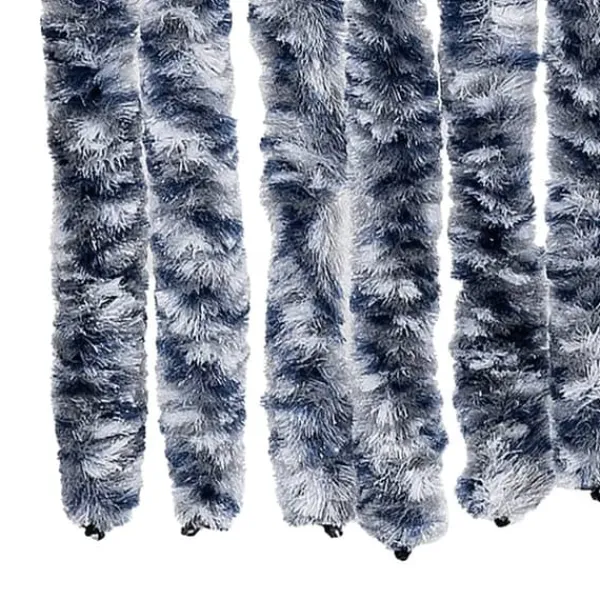 Online Insektgardin i chenille - Beskytter mod insekter | Farve: Blå og hvid | Størrelse: 118x200 cm Insektmiddel & Dyreafvisende Middel