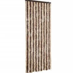 Best Insektgardin i chenille | Vandbestandigt og nemt at rengøre | Størrelse: 56x200 cm | Farve: Beige og lysebrun Insektmiddel & Dyreafvisende Middel