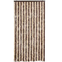 Insektmiddel & Dyreafvisende Middel^Insektgardin i chenille - Beskytter mod insekter | Farve: Beige og lysebrun | Størrelse: 100x220 cm