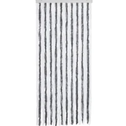 Sale Insektgardin i chenille grå/hvid - Aftageligt og vandafvisende | Størrelse: 90x200 cm Insektmiddel & Dyreafvisende Middel