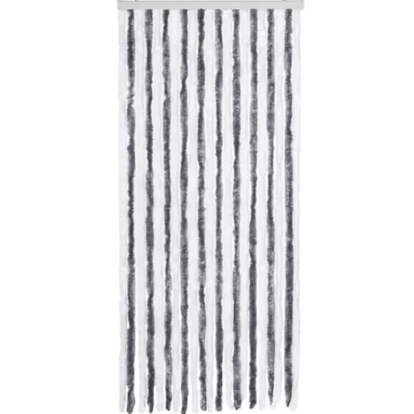 Sale Insektgardin i chenille grå/hvid - Aftageligt og vandafvisende | Størrelse: 90x200 cm Insektmiddel & Dyreafvisende Middel