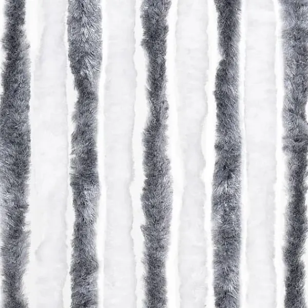 Sale Insektgardin i chenille grå/hvid - Aftageligt og vandafvisende | Størrelse: 90x200 cm Insektmiddel & Dyreafvisende Middel