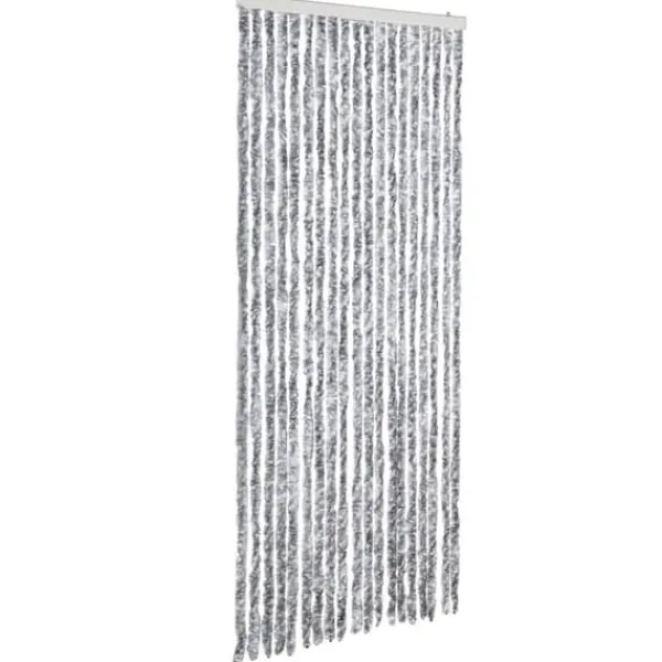 Insektmiddel & Dyreafvisende Middel^Insektgardin med chenilletråde - Myggenet til dør | Størrelse: 56x200 cm | Farve: Sølv