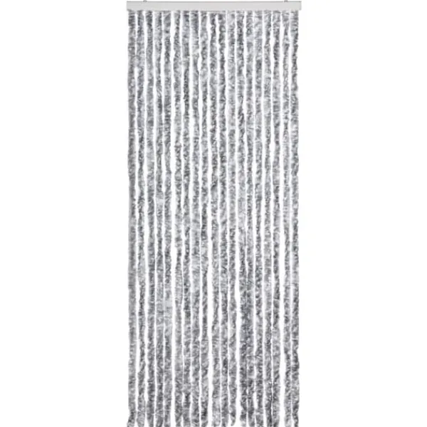 Insektmiddel & Dyreafvisende Middel^Insektgardin med chenilletråde - Myggenet til dør | Størrelse: 56x200 cm | Farve: Sølv