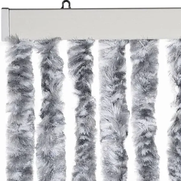 Insektmiddel & Dyreafvisende Middel^Insektgardin med chenilletråde - Myggenet til dør | Størrelse: 56x200 cm | Farve: Sølv