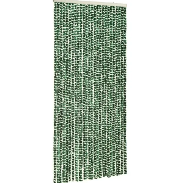 Outlet Insektgardin 100x220 cm chenille grøn og hvid - Insektgardin - Insektgardiner - Home & Living Insektmiddel & Dyreafvisende Middel