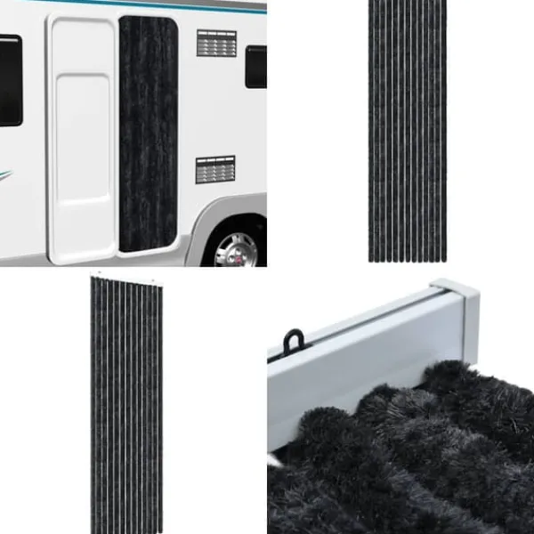 Sale Insektgardin 90x200 cm chenille antracitgrå - Insektgardin - Insektgardiner - Home & Living Insektmiddel & Dyreafvisende Middel