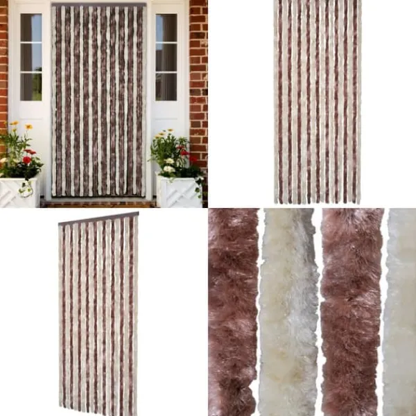 Best Insektgardin 90x200 cm chenille beige og lysebrun - Insektgardin - Insektgardiner - Home & Living Insektmiddel & Dyreafvisende Middel