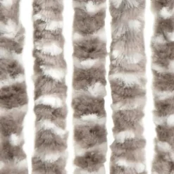 Clearance Insektgardin 100x220 cm chenille gråbrun og hvid - Insektgardin - Insektgardiner - Home & Living Insektmiddel & Dyreafvisende Middel
