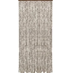 New Insektgardin 90x220 cm chenille gråbrun og hvid - Insektgardin - Insektgardiner - Home & Living Insektmiddel & Dyreafvisende Middel