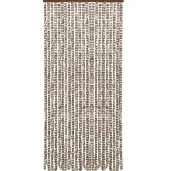 New Insektgardin 90x220 cm chenille gråbrun og hvid - Insektgardin - Insektgardiner - Home & Living Insektmiddel & Dyreafvisende Middel
