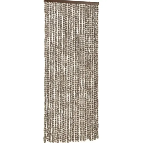 New Insektgardin 90x220 cm chenille gråbrun og hvid - Insektgardin - Insektgardiner - Home & Living Insektmiddel & Dyreafvisende Middel