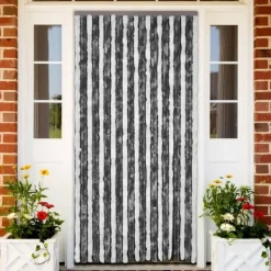 Insektgardin 90x200 cm chenille grå og hvid - Insektgardin - Insektgardiner - Home & Living Insektmiddel & Dyreafvisende Middel