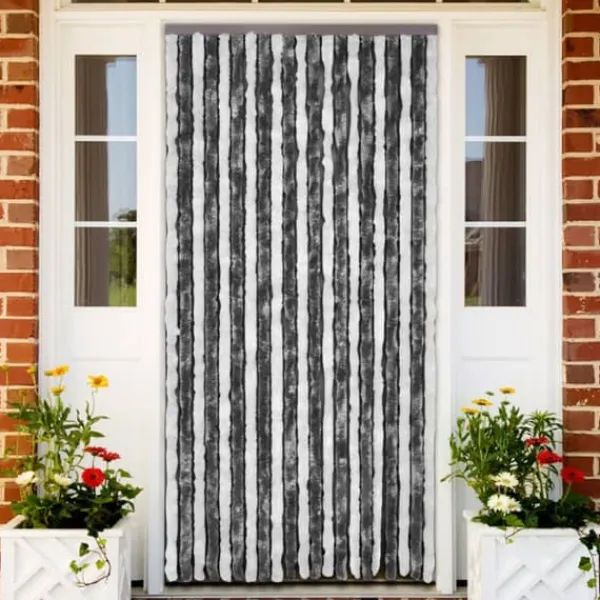 Insektgardin 90x200 cm chenille grå og hvid - Insektgardin - Insektgardiner - Home & Living Insektmiddel & Dyreafvisende Middel