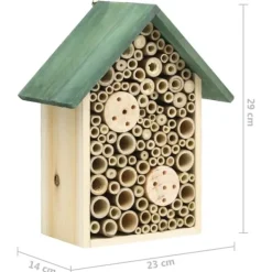 Best Insekthotel 2 stk. 23x14x29 cm fyrretræ - Insekthotel - Insekthoteller - Home & Living Til Fugle & Småvildt