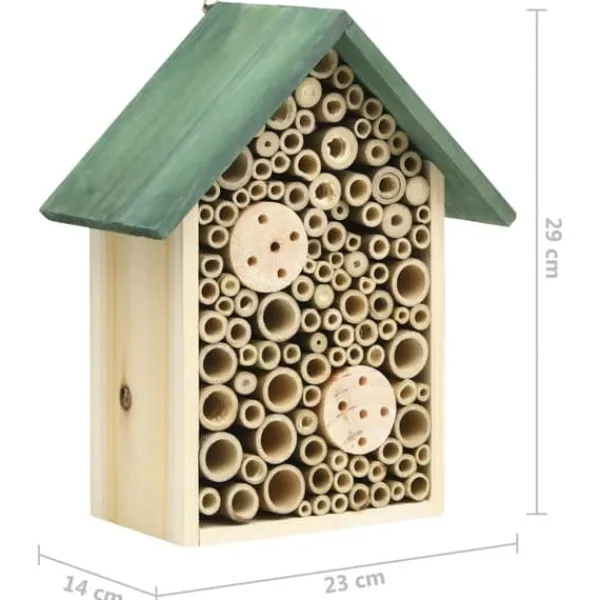 Best Insekthotel 2 stk. 23x14x29 cm fyrretræ - Insekthotel - Insekthoteller - Home & Living Til Fugle & Småvildt