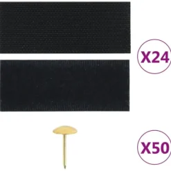 Insektmiddel & Dyreafvisende Middel^Insektnet til dør med magneter - 2 stk. | Farve: Sort | Størrelse: 200x80 cm