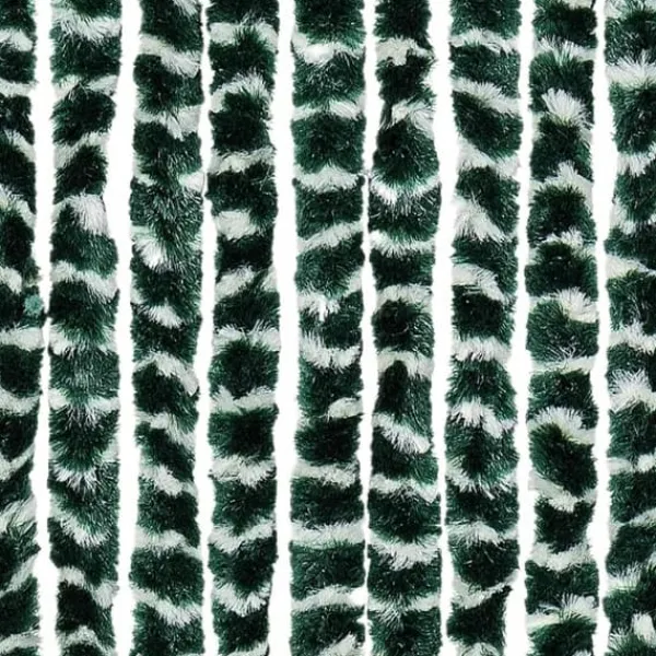 Insektmiddel & Dyreafvisende Middel^Insektsdraperi i chenille - Skydd mot insekter | Färg: Grön/Vit | Storlek: 100x220 cm