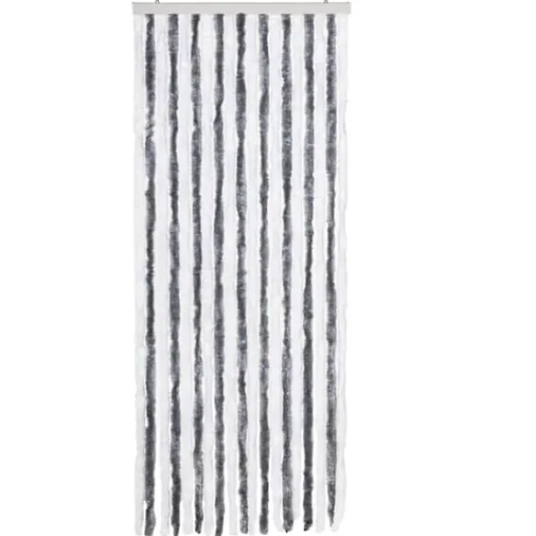 Discount Insektsdraperi i grå och vit chenille - Håller borta insekter | Storlek: 56x200 cm Insektmiddel & Dyreafvisende Middel