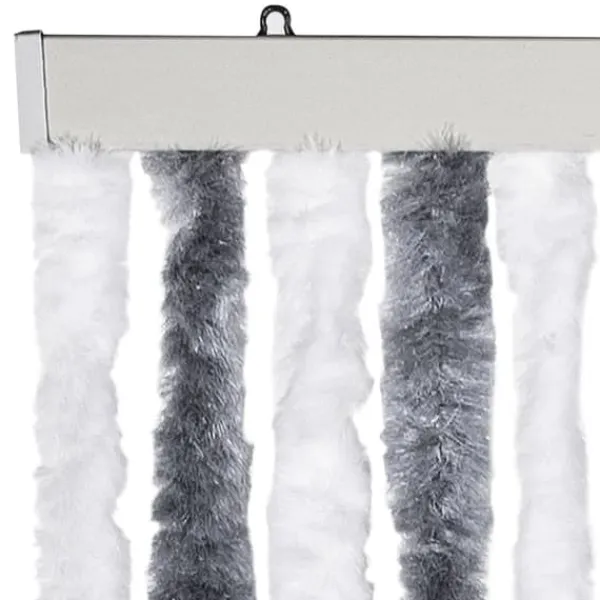 Discount Insektsdraperi i grå och vit chenille - Håller borta insekter | Storlek: 56x200 cm Insektmiddel & Dyreafvisende Middel