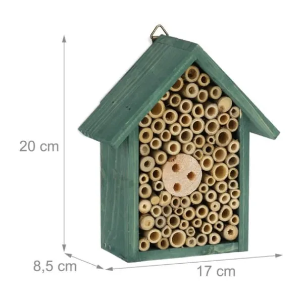 Clearance Insektshotel, 20x17x8.5 cm, Grøn Til Fugle & Småvildt