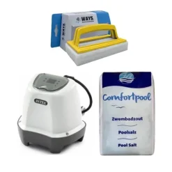 Outlet Intex - Saltvandssystem 26662GS & Poolsalt 20 kg &WAYS skrubbebørste Pool- & Spatilbehør