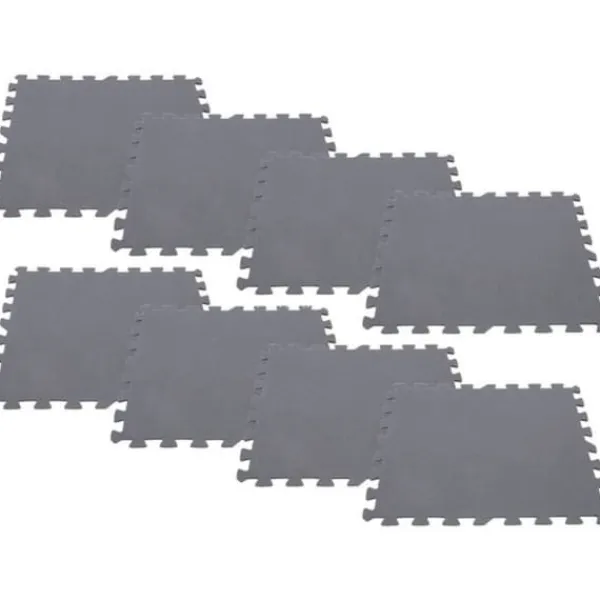 New INTEX - swimmingpoolfliser - puslespilsmåtte - 50x50 cm - 8 stykker - grå Pool- & Spatilbehør