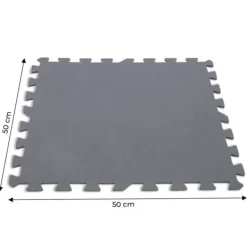 New INTEX - swimmingpoolfliser - puslespilsmåtte - 50x50 cm - 8 stykker - grå Pool- & Spatilbehør