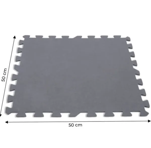 New INTEX - swimmingpoolfliser - puslespilsmåtte - 50x50 cm - 8 stykker - grå Pool- & Spatilbehør