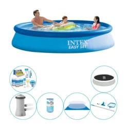 Pooler^Intex Easy Set Rund 366x76 cm - Pool kombi tilbud