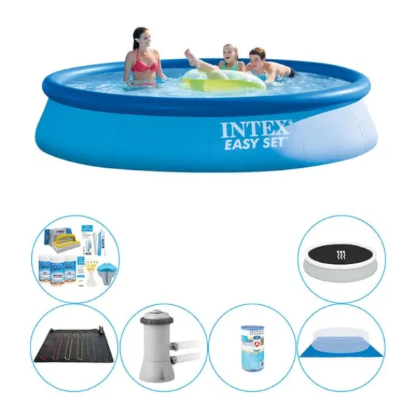 Pooler^Intex Easy Set Rund 396x84 cm - Smart Pool Deal