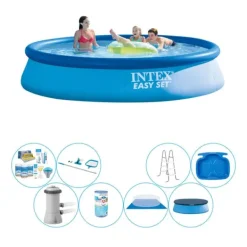 Pooler^Intex Easy Set Rund 396x84 cm - Pool bundt