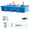 Clearance Intex Frame Pool Rektangulær 450x220x84 cm - Kombineret poolsæt Pooler