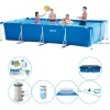 Discount Intex Frame Pool Rektangulær 450x220x84 cm - Pool combo tilbud Pooler