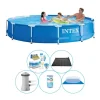 Sale Intex Metalramme Rund 366x76 cm - 6 stk - Pool plus tilbehør Pool- & Spatilbehør