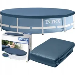 Pool- & Spatilbehør^Intex Pooloverdækning med ramme 305 cm #28030