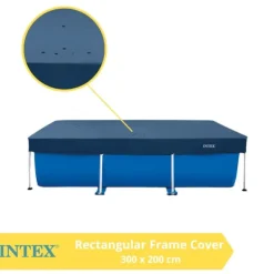 New Intex presenning rektangulært stel 300x200 cm - 28038 Pool- & Spatilbehør