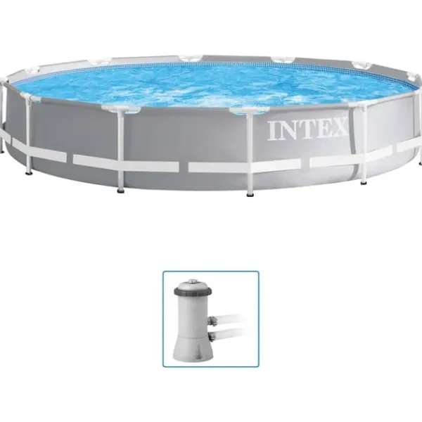 Pooler^INTEX Prism Frame Premium poolsæt 366x76 cm