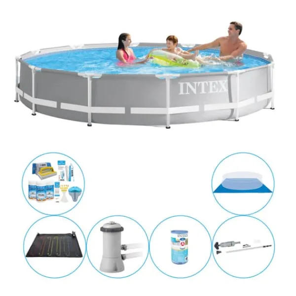 Pooler^Intex Prisme Ramme Rund 366x76 cm - 7 stk - Pool Deal