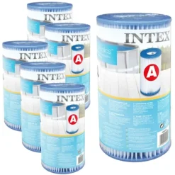 Sale Intex Round Frame Swimming Pool - 366 x 76 cm - Blå - Inklusive Tilbehør CB24 Pooler