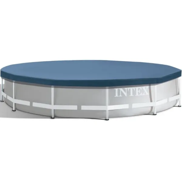 Pooler^Intex Round Frame Swimming Pool - 366 x 76 cm - Blå - Inkluderet tilbehør CB53