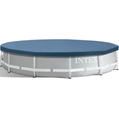 Hot Intex Round Frame Swimming Pool - 366 x 76 cm - Blå - Inklusive Tilbehør CB87 Pooler