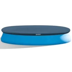 Pooler^Intex rund oppustelig let sæt swimmingpool - 457 x 84 cm - Blå - Inklusive Tilbehør CB18
