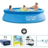 Discount Intex rund oppustelig let sæt swimmingpool - 305 x 76 cm - Blå - Inkluderet tilbehør CB72 Pooler