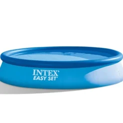 Pooler^Intex rund oppustelig let sæt swimmingpool - 396 x 84 cm - Blå - Inklusive Tilbehør CB55