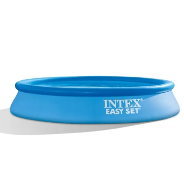 Discount Intex rund oppustelig let sæt swimmingpool - 305 x 61 cm - blå - inkluderet tilbehør CB76 Pooler